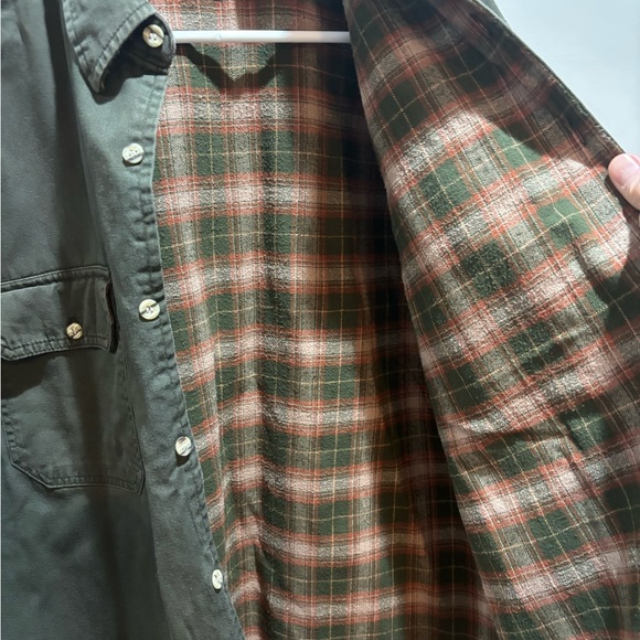 Vintage Coleman Olive Button-Up Shacket. - Picture 2 of 16